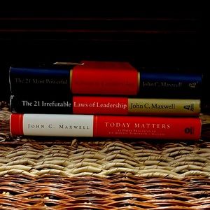 Three hardcover John Maxwell nonfiction leadership books